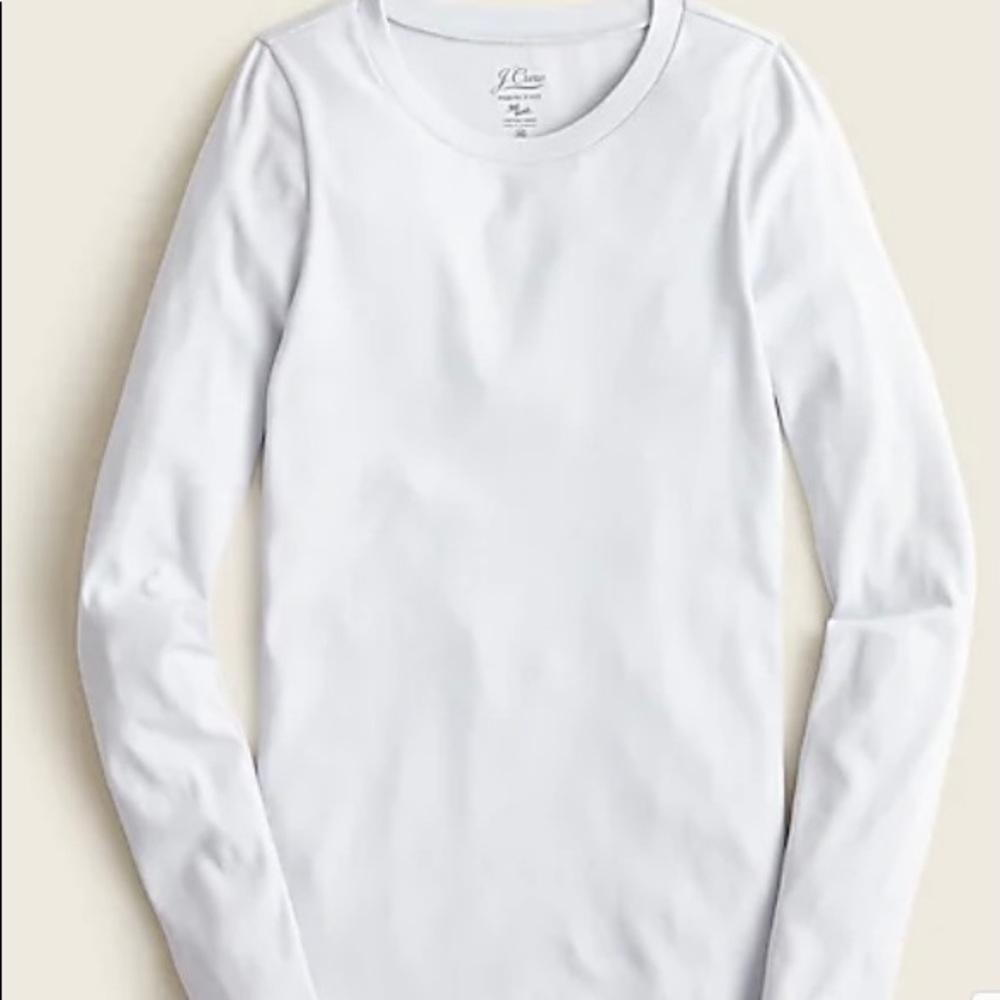 J. Crew slim perfect tee in PALE SKY, size M
